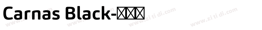 Carnas Black字体转换